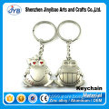 hot sale couple lover gift metal frog shape souvenir keychain